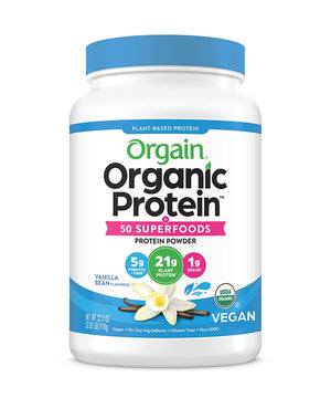Proteína orgánica con superalimentos, sabor vainilla